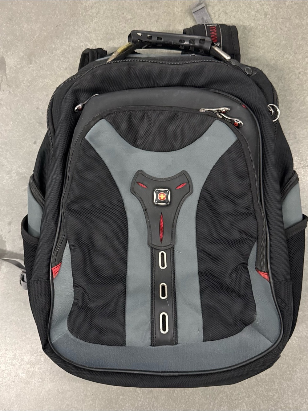 Wenger Swiss Gear Pegasus Laptop Notebook Tablet Backpack Bag Black Grey 17"